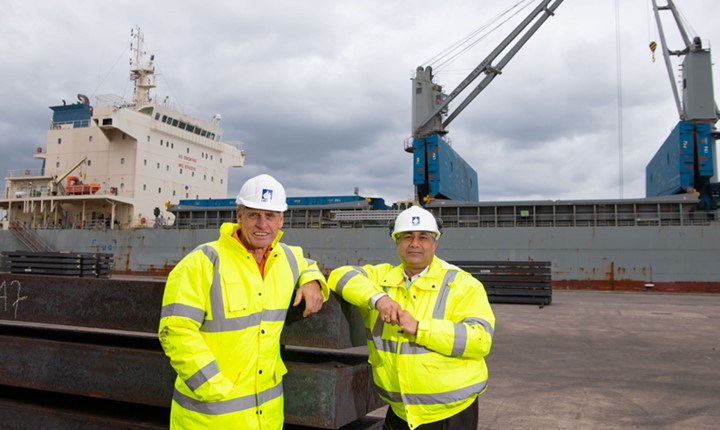 Image for Landmark steel shipment travels from Australia to Wales