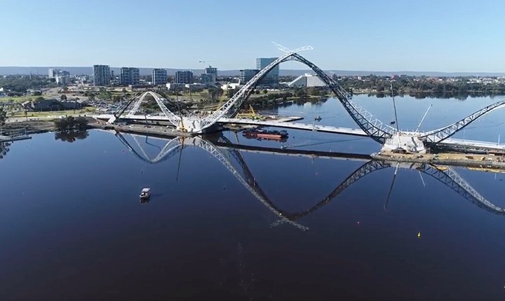 Image for Collaboration with Civmec completes new Perth bridge