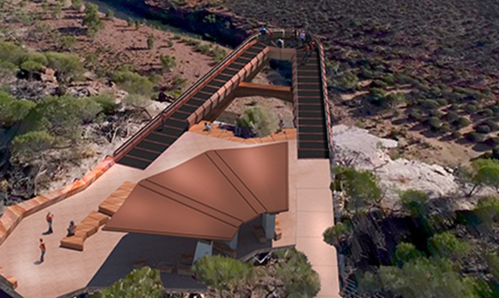 Image for Alltype Engineering uses Corten plate for new skywalk 